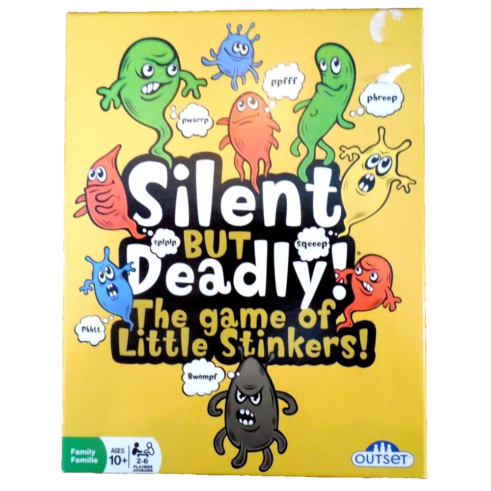 Outset "Silent But Deadly" Game of Little Stinkers  2-6 Players Ages 10+